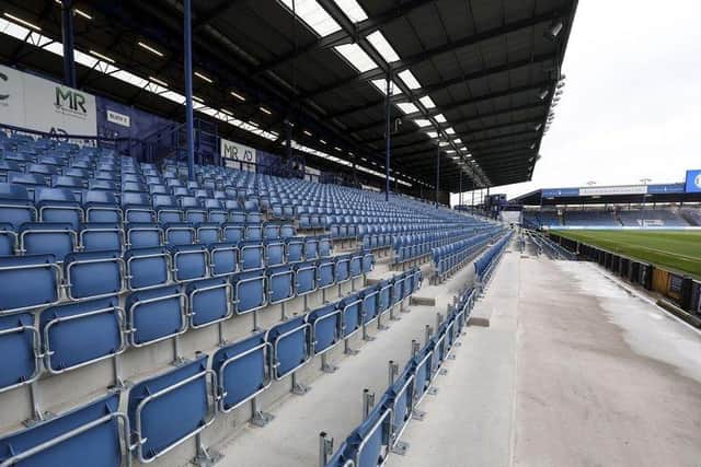 Work is continuing on the South Stand this summer. Pic: Robin Jones.
