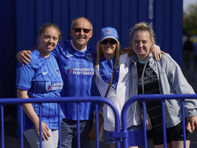 Pompey's Championship game against Luton at Fratton Park was their first in more than 12 years.