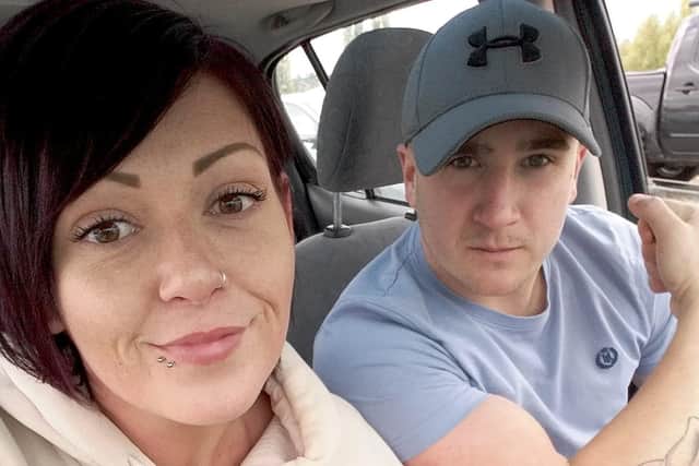Pictures show Lucie Wakely and Zac Slaven, who was jailed for assaulting Lucie on Christmas Day 2019.
Picture: Lucie Wakely