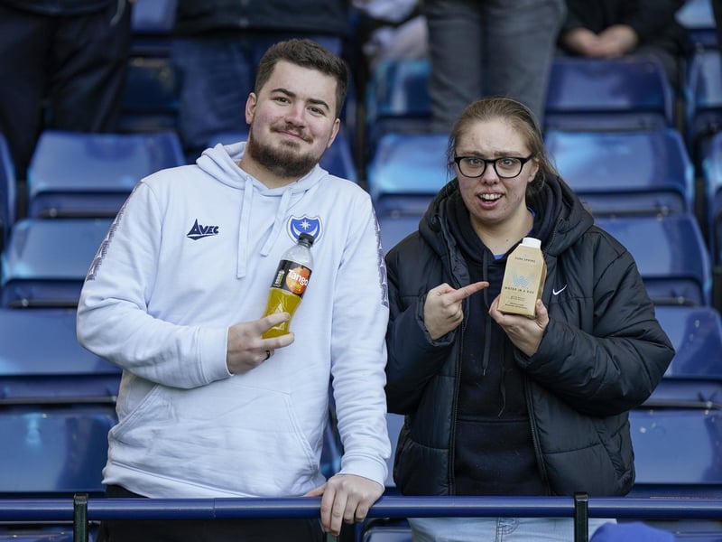 Enjoying Pompey's first trip to West Brom in more than 16 years.