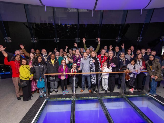 Dozens of visitors celebrating World Braille Day at Spinnaker Tower