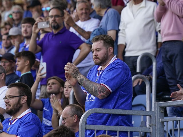 Pompey's Championship game against Luton at Fratton Park was their first in more than 12 years.