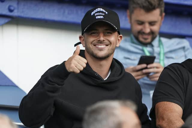 Chelsea midfielder Mason Mount was at Fratton Par tonight to cheer on the Blues against Cambridge United    Picture: Jason Brown