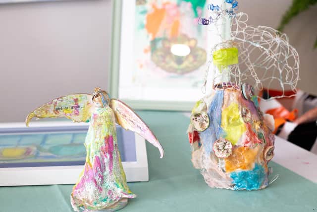Some of Freya's art work on 29th August 2023
Picture: Habibur Rahman