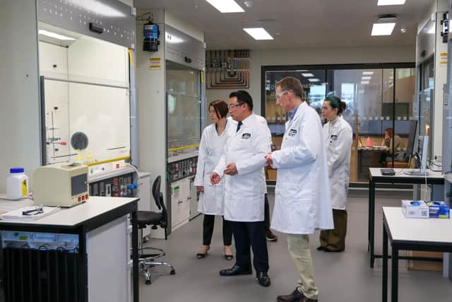 Alan Mak MP during his visit to UCL