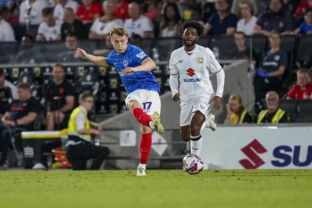 Owen Moxon is expected to be handed a chance to impress in a possible Pompey friendly on Friday. Picture: Jason Brown/ProSportsImages