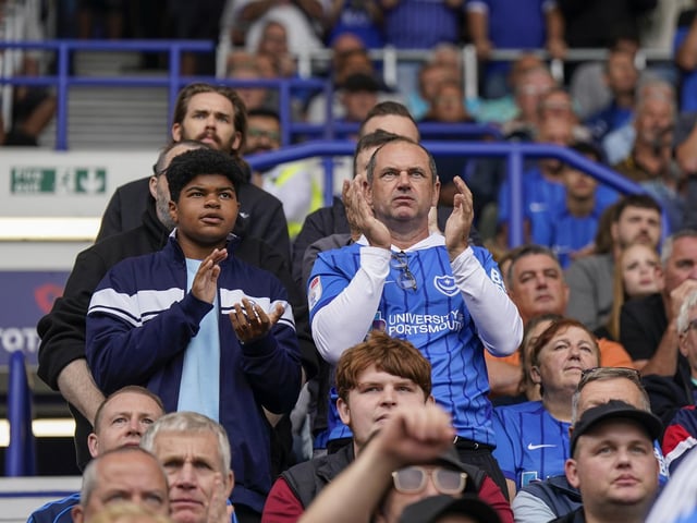 Pompey's next home game is against West Brom on September 15.