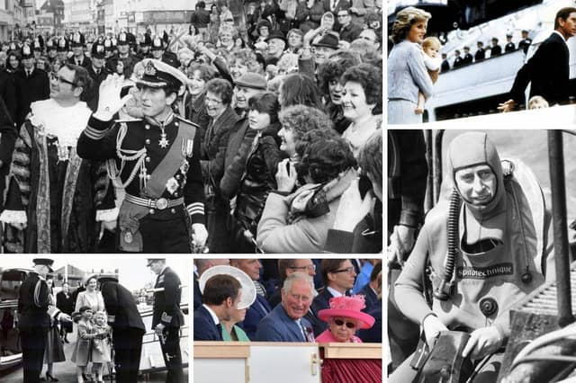 King Charles III is no stranger to Portsmouth and has visited the city on a number of occasions