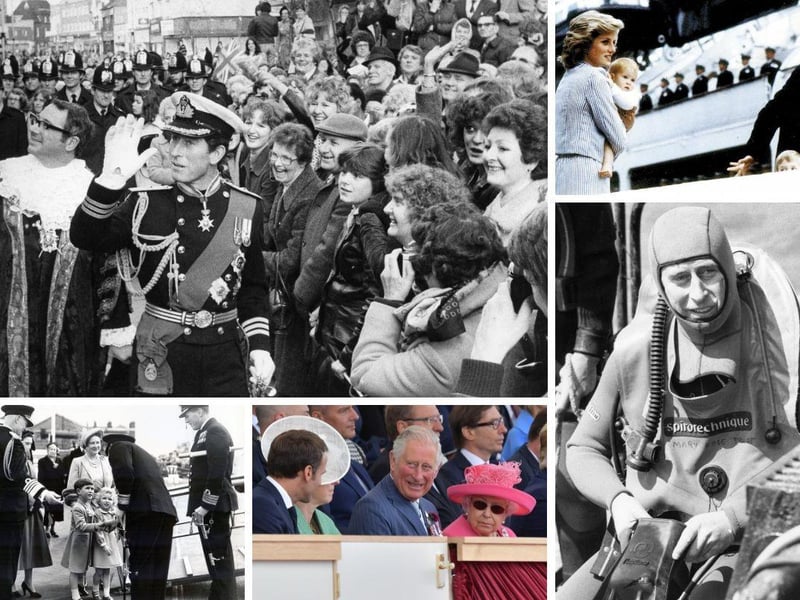 King Charles III is no stranger to Portsmouth and has visited the city on a number of occasions