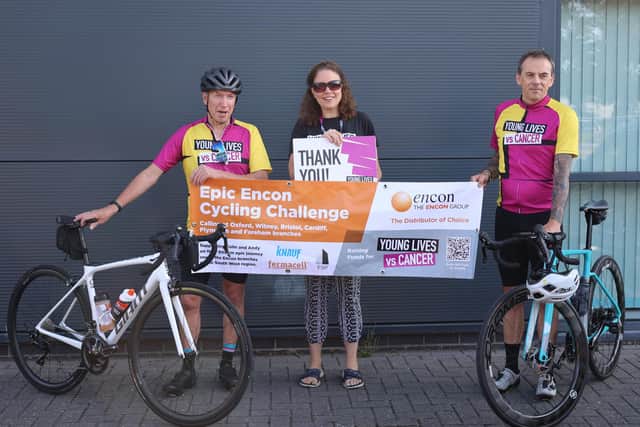 (L-R): Andy Hawkins, Liz Blunt, Colin Brown