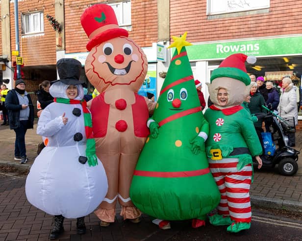 Locals braved the cold to celebrate the start of the Christmas festivites with a street party on Hayling Island on Saturday afternoon.Pictured - Performers from the Warner Theatre Company came dressed to impressPhotos by Alex Shute