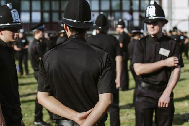 New police officers at the Attestation Ceremony, Southwick Park, Portsmouth in September.