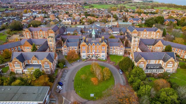 St James Hospital, Locksway Road, Milton, Portsmouth drone aerial taken by Liam Nash Photography