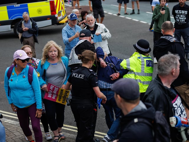 Southsea protest turned violent on Saturday