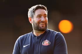 Sunderland boss Lee Johnson.  Picture:  Lewis Storey/Getty Images