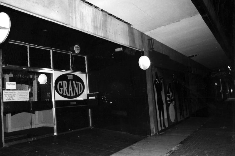 The Grand nightclub in Palmerston Road in September 1995