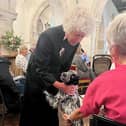 The Rev Liz Quinn at the Hambledon pet service