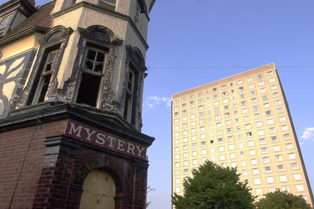 The former Mystery Pub in Somers Town that was demolished after an arson attack in 2005