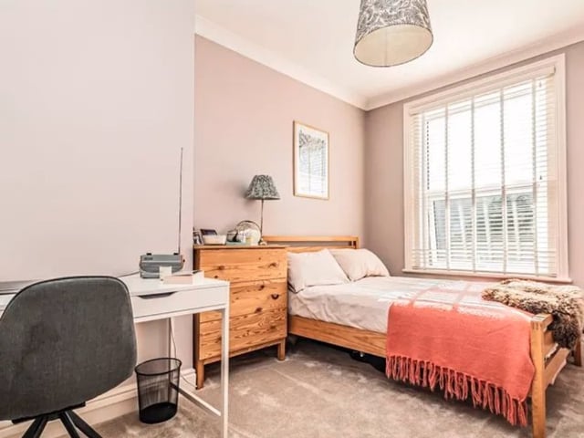 This Southsea property comes with three bedrooms, two reception rooms and one bathroom as well as a garden.