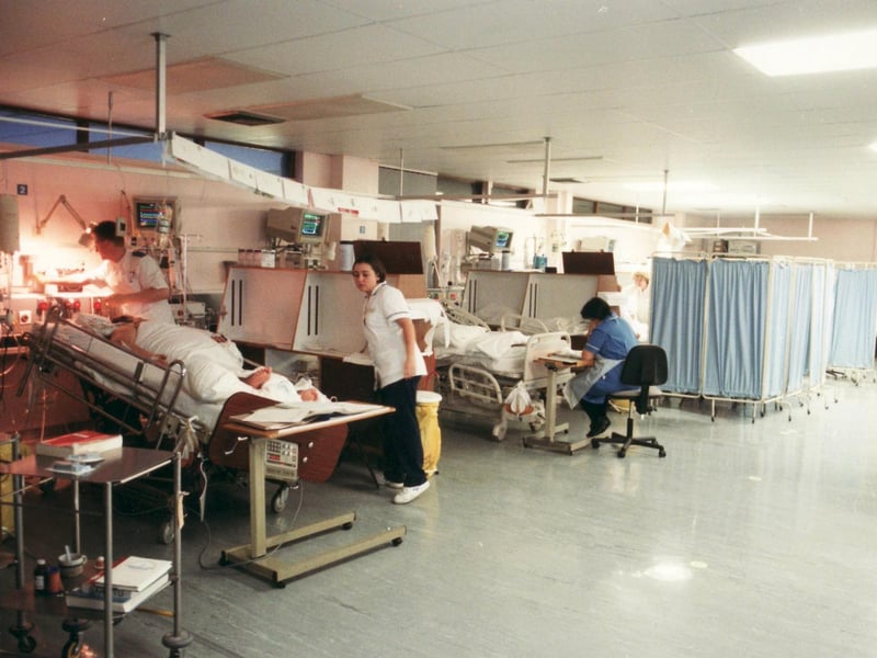 The intensive care unit at QA Hospital in January 1996