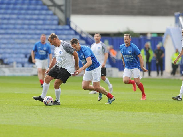 Pompey Legends v Alan Knight Celebrity XI in a charity fundraising match at Fratton Park on Bank Holiday Monday. Picture: Sarah Standing (050525-5861)