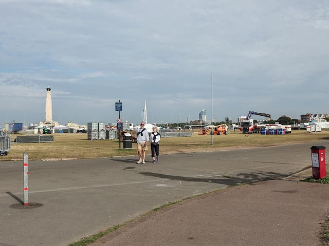 Site clearance after Victorious, Southsea Common
Picture: Chris Moorhouse (280824-010)