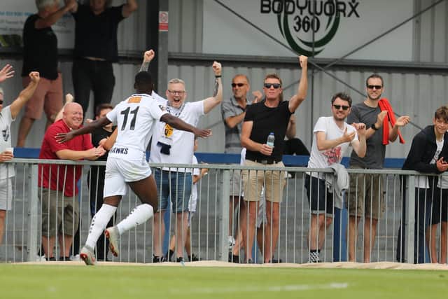 Hawks supporters. Picture: Dave Haines/Portsmouth News