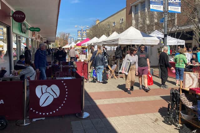 The Love Southsea market in Palmeston Road on April 17. Picture by Steve Deeks. 