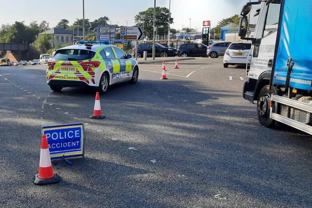 Officers were called to a three-car collision on The Avenue on September 16. Picture: Fareham police
