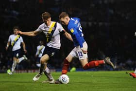 Pompey's Ronan Curtis in action against Oxford earlier this season. Picture: Joe Pepler