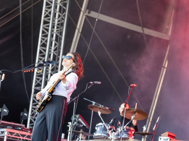Anna Calvi performing on the Common Stage. Photos by Alex Shute