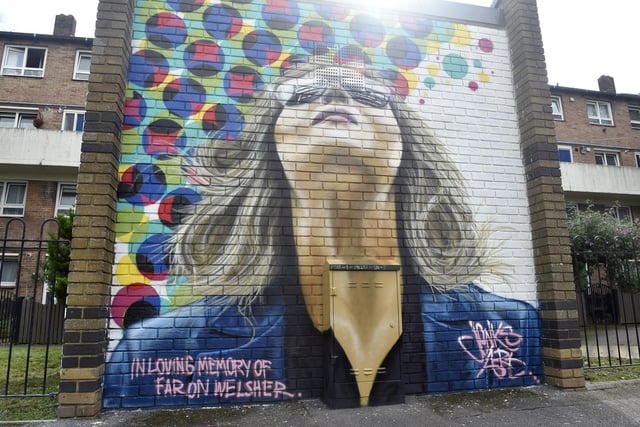 One of the murals in central street.