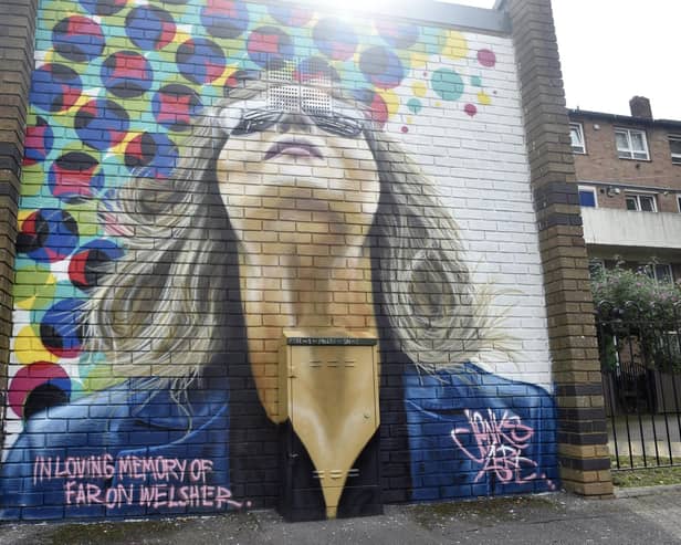 One of the murals in central street.