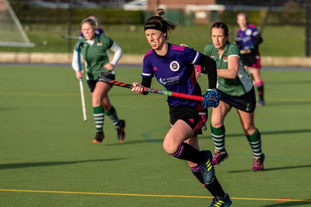 Jenny Turvey struck a hat-trick for Portsmouth Ladies. Picture: Vernon Nash (141219-008)