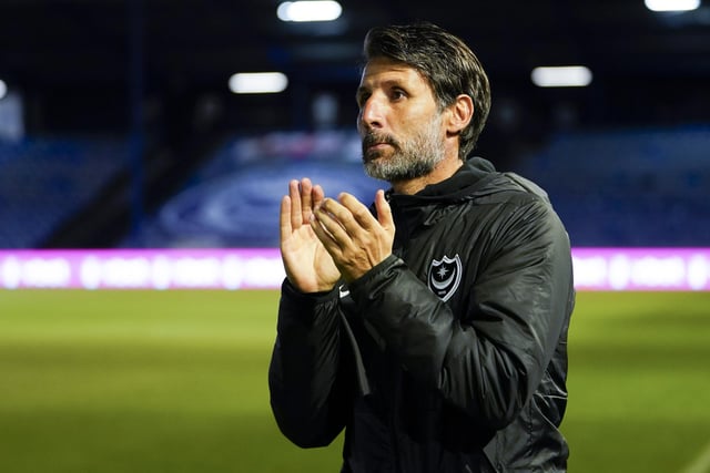 Danny Cowley claps to the home crowd ahead of kick-off.