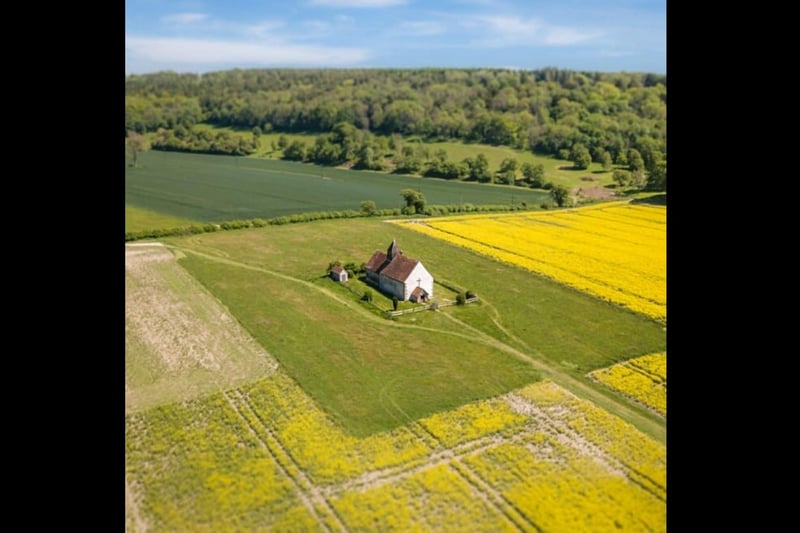 St Hulberts Church Idsworth by James Clack. @james_clack