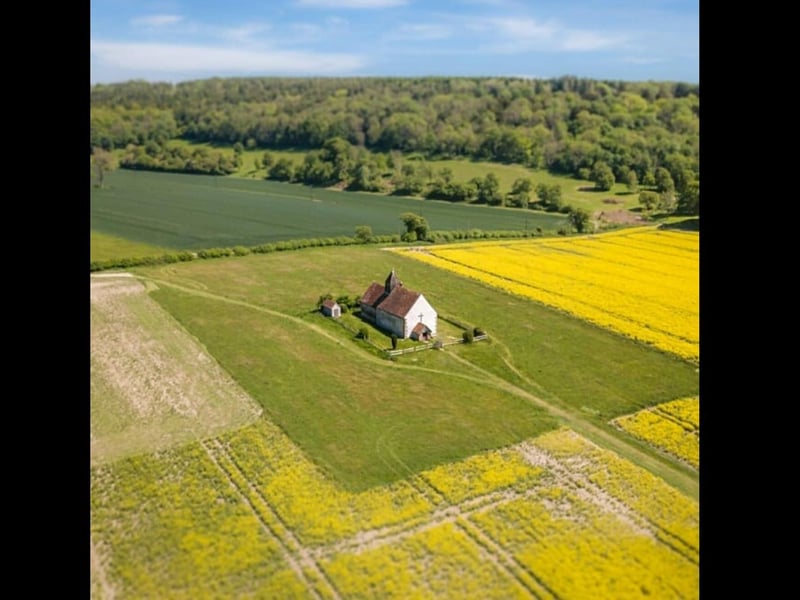 St Hulberts Church Idsworth by James Clack. @james_clack