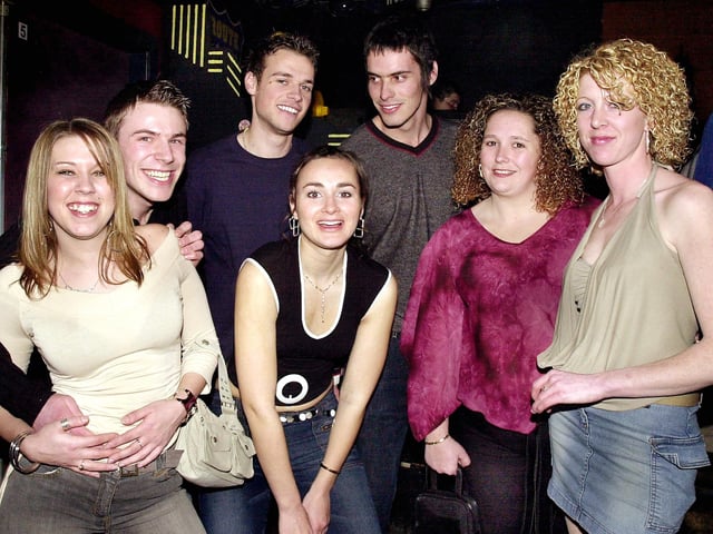 Revellers enjoying the scene at Route 66 Nightclub in Guildhall Walk, Portsmouth - (041590-0046)