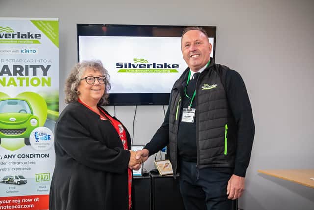 Councillor Jacqui Rayment (Sheriff of Southampton) with Allen Prebble (Managing Director of Silverlake) at the launch. Picture: Mike Cooter (181121)