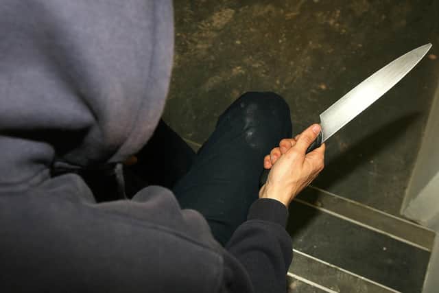 A variety of new weapons - including gravity knives, flick knives, and throwing stars - have been outlawed for private possession. Picture: PA