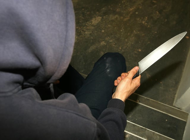 A variety of new weapons - including gravity knives, flick knives, and throwing stars - have been outlawed for private possession. Picture: PA
