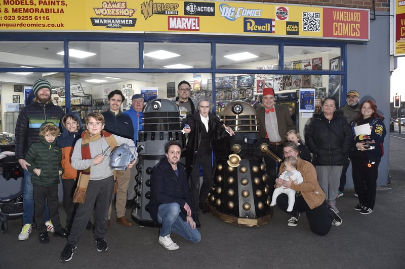 Vanguard Comics in Stoke Road, Gosport, celebrated 60 years of Doctor Who at the shop on Thursday, November 23.

Picture: Sarah Standing (231123-2094)