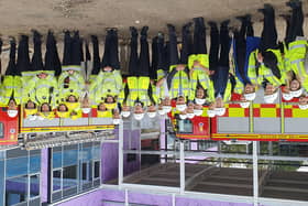 The topping-out ceremony at the new Cosham Fire Station