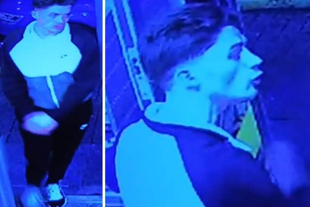 The man is connected to an assault inside a shop in Fratton Road. Picture: Hampshire and Isle of Wight Constabulary.