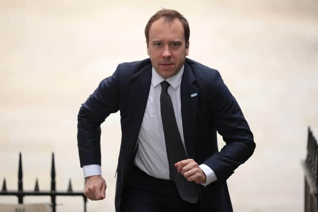 Matt Hancock. Picture: Dan Kitwood/Getty Images