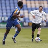 Ryan Williams' high-octane performance at Shrewsbury has put him in the frame for a striking stint. Picture: Daniel Chesterton/phcimages.com