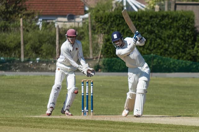 Weybridge on their way to a big total in the National Club Championship at Havant Park. Picture: Mike Cooter