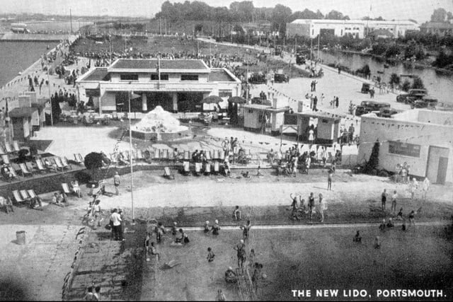 Hilsea Lido soon after its opening in July 1935 Picture: Costen.co.uk