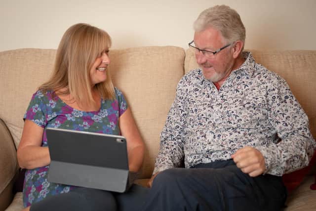 Mike and Diana Tibble, from Emsworth, have started a business as the Audio Biographers, recording people's life stories and memories to document their lives. Picture by Ally Berry Photography