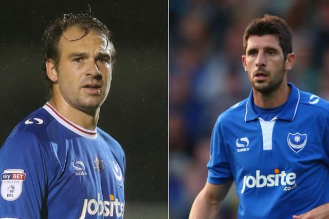 Former Pompey duo Brett Pitman and Danny Hollands will leave Eastleigh this summer.